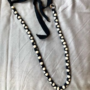 Long pearl necklace